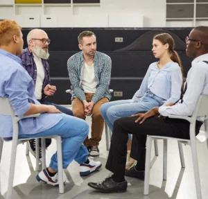 people sitting in circle