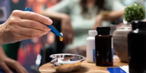 professional nurse separating pills and medicine