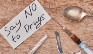 say no to drugs message